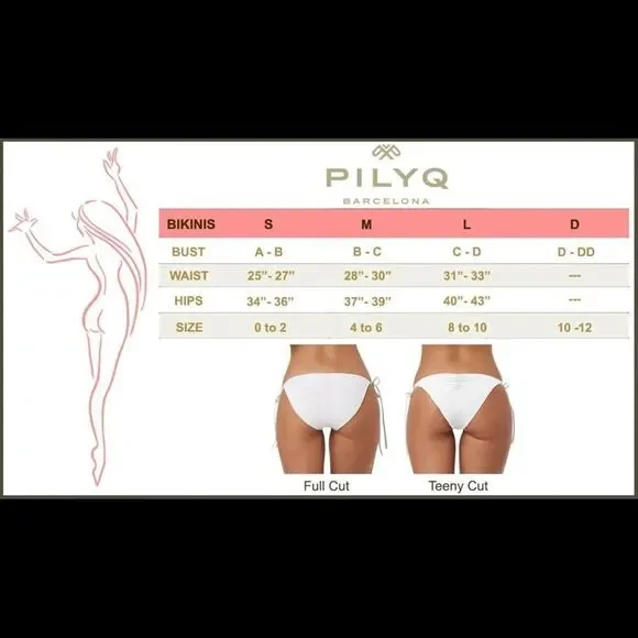 PILYQ tasseled embroidered bikini set. D-cup/M-bottom. NWT